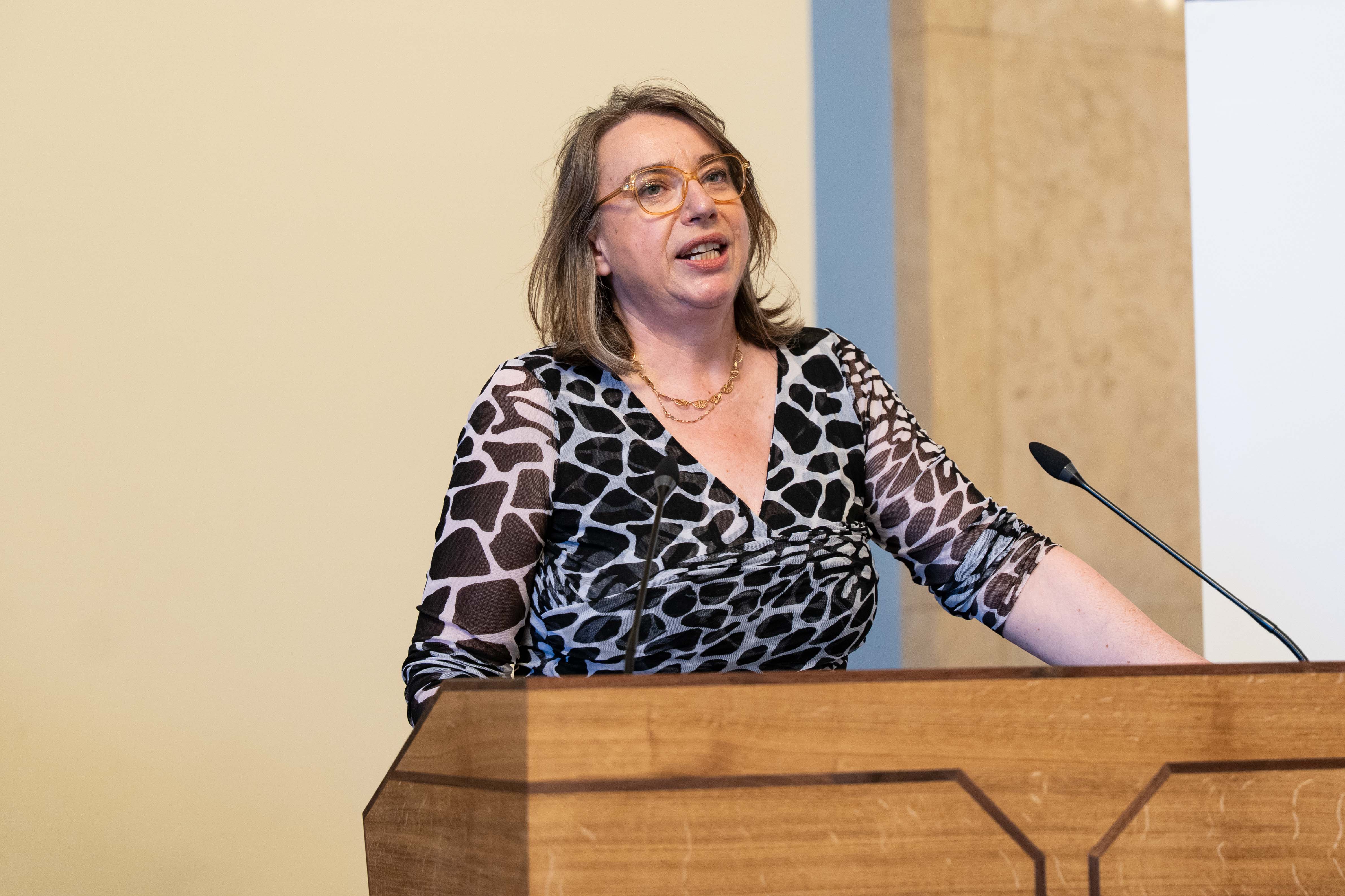 Frédérique Berrod, présidente de l’Université de Strasbourg, a ouvert la cérémonie